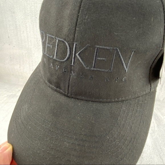Redken 5th Avenue NYC Black Strap Back Ball Cap by Fersten Organic Cotton OSFA - Picture 3 of 13